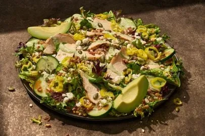 Balsamic Chicken Greens with Grains